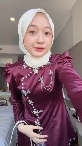 ALISA Oneset Rok Songket Kebaya Baju Kurung Melayu Seragam Bridesmaid Baju Pesta Kondangan Modern