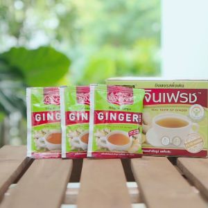 RanongTea เรนองที 🌱 จินเฟรช ขิงผงสำเร็จรูปรสดั้งเดิม [14 ซอง] น้ำขิง ขิงผง ขิงชง ขิงผงสำเร็จรูป