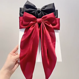 AKSESORIS JEPIT RAMBUT PITA KAIN PANJANG ELEGAN WANITA DENGAN VARIAN WARNA / PITA PANJANG