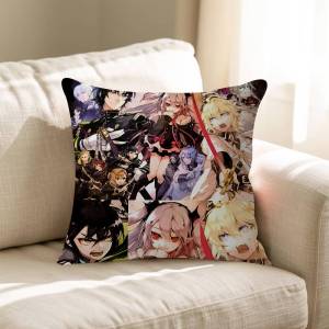 KAYOU | Anime S-S-Seraph Of The E-End Cushion Office Cushion Pillowcase Car Cushion Cover45X45CM Lumbar Pillowcase Sofa Pillowcover