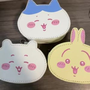 Bandai | Cartoonish Usagi Hachiware Zero Wallet Túi Đựng Tai Nghe Di Động Nhỏ Gọn Có Dây Đeo Hạt Trang Trí ACG Hộp Đựng Đồ Nhỏ