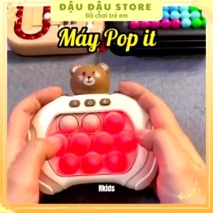 Đồ chơi popit thế hệ mới máy chơi game popit nhiều level có đèn nhạc luyện tay mắt phù hợp cả người lớn và trẻ nhỏ