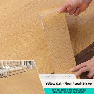 KEERMAN | Wood Grain Self-Adhesive Waterproof Floor Repair Sticker