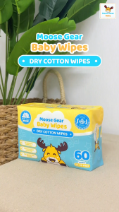 Moose Gear Baby Dry Wipes Premium 12PACKS Thick & Soft Cotton