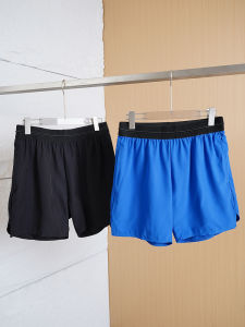 Mens Sport Shorts Quick Dry Running Loose Training Three-quarter Length Pants No-Show with Inner Pad Back Waist Can Put Mobile Phone Summer