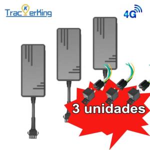 Tracker King | TrackerKing 3pieces J16 4G+2G Vehicle GPS Tracker ACC Relay GSM Global Real Time Tracking GT06
