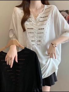 AIYITI | Embroidered Cotton-Linen Loose Fit Summer Shirt