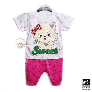 JOVA BAJU BAYI PEREMPUAN SETELAN ANAK CEWE HARGA GROSIR STELAN CEWEK SWEET KUCING