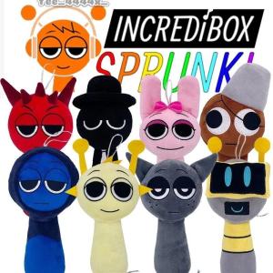 [HOT] New 20CM Sprunki Plush Toy Kid Rhythm Box Puzzle Toy Incredibox Game Figure Doll Kid Gift
