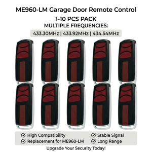 1-10pcs For ME960-LM 132A3202 433.30 433.92 434.54 MHz Garage Door Remote Control Keychain Transmitte