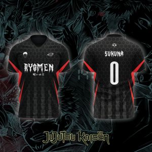 Bandai | 2026 Bandai Jujutsu Kaisen Anime RYOMEN SUKUNA NO.0 3D Print Football Jersey for Mens Tshirt Summer Sports Casual Tees Kids Y2k