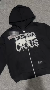 Terbaru! Sweater Hoodie Boxy Zipper FRCS AMMUNITION Warna Cokelat - Brown - Jaket Oversize Skena Pria Wanita Bahan Tebal Lembut Ukuran M L XL High Quality