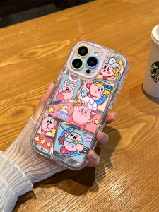 Nile Compatible  17Promax Creamy Feather Silicone Phone Case 16 Cute Star Kirby 15Pro Girl Heart 14/13 Cartoon 12 Full Cover X Women