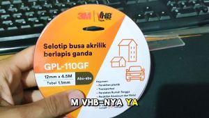 Double Tape 3m Vhb 12 Mm X 45 M Original Double Foam Tape Bisa