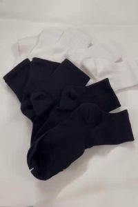 Tất vớ nam nữ chất liệu vải Hàn co giãn bốn chiều kiểu dáng trơn phong cách hiện đại