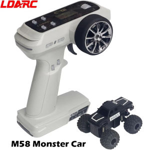 LDARC M58 RC Truck RTR 2.4GHz 1/58 MINI Mirco RC Electric Remote Control Model Car Adult Childrens Tabletop Toys