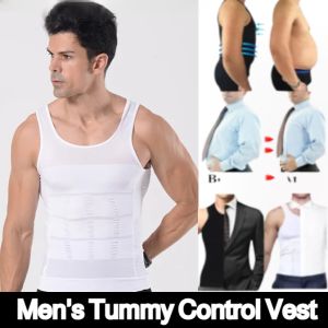 Men Body Shaper Vest Ultra thin Sweat Shirt Tummy Control Waist Trainer Compression Vest Tank Tops