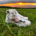 sepatu converse anime one piece 70s much love motif batik High dan low pria wanita. 