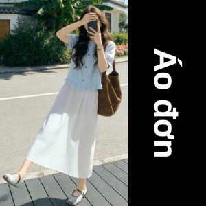 NIUVIES | Đầm Áo Sơ Mi Màu Xanh Thời Trang Cho Nữ