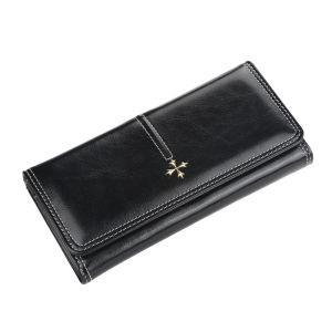 Baellerry Long Style Wallet for Ladies with Multiple Card Slots Zippered Mobile Phone Compartment Fashionable Versatile Handbag