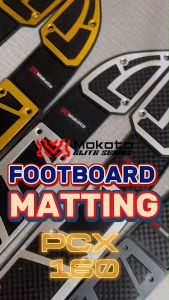 MOKOTO ELITE SERIES PCX 160 V1 CNC ALLOY FOOTBOARD MATTING MOTO-EM-8938 ANTI-SLIP MATTING FOR HONDA PCX 160 V1 SPEEDMOTO