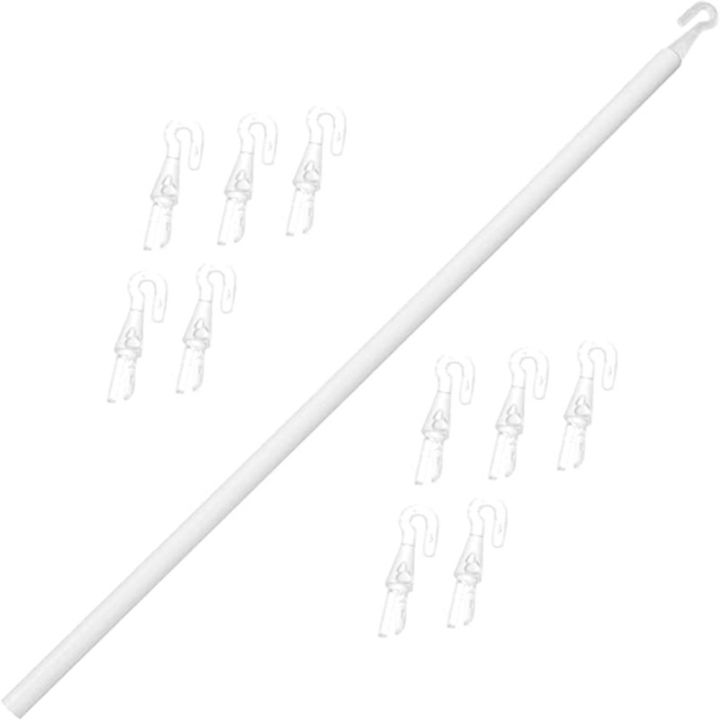 Window Pull Rod Adjustable Venetian Blinds Pull Rod 117CM Length with PP Turnbar Set 46 ...