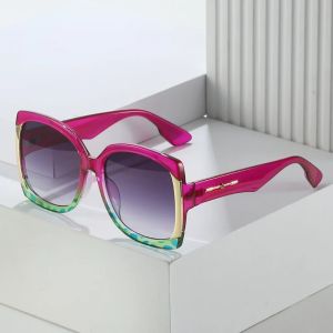 New Fashion Square Big Frame Personality Europe And The United States Show Light Luxury Sunglasses Ins Sunglasses