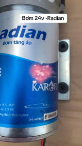 BƠM NGUỒN RADIAN KAROFI 24V DÙNG CHO MÁY LỌC NƯỚC PHUN SƯƠNG CHÍNH HÃNG KAROFI.(SHOP CÓ CHIA PHÂN LOẠI SẢN PHẨM)