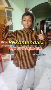 Panduan Ukuran Baju Adat Jawa Jowo Sorjan Anak Katun Alusan Premium