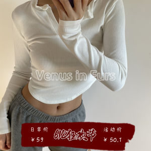 Áo Thun Cotton Cổ Chữ V Tay Dài Ngắn Dáng Ôm Vừa Vặn Màu Trơn Cổ Điển Thường Ngày Đa Năng Co Giãn Thoải Mái Mùa Xuân
