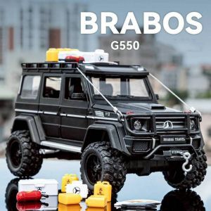 ส่งจากไทย‼️โมเดลรถ 1/24 โมเดลรถเหล็ก Benz Brabos G550 Scale 1:24 มีกล่อง มีลาน มีเสียงมีไฟ บีบแตรได้ แข็งแรง ทนทาน