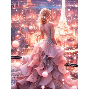 500/1000/1200/2000PCS Jigsaw Puzzle Modern Sophisticated Elegant Woman With City Skyline Background For Adults Perfect Gift