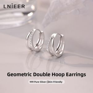 Lnieer | 999 Sterling Silver Earrings