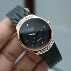 Jam Tangan Wanita Alexandre Christie 2268L Tali Pasir Tanggal Aktif Analog Original
