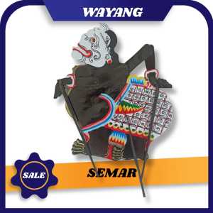 SEMAR (PUNOKAWAN) TOKOH WAYANG KULIT WAYANG MAINAN BAHAN KERTAS KARTON DUPLEK WAYANG KERTAS WONOGIRI