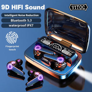 Tai Nghe VITOG H3 TWS Bluetooth 5.0 Stereo Thể Thao Không Thấm Nước Tai Nghe Không Dây Hộp Sạc 3500MAh Earbuds Với Mic Tai Nghe