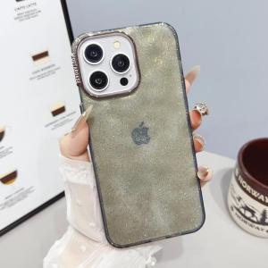 CrashStar Fashion Fine Glitter Transparent Soft Shockproof Phone Case For iPhone 15 14 Pro Max Plus 13 12 11 Pro Max XR X XS Max Bling Sparkle Clear Simple Phone Casing Cover Shell Hot Sale