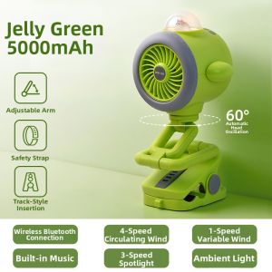 TUiU | Rotatable Silent Portable Fan For Strollers Baby Beds