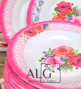 12PCS PIRING MAKAN CEKUNG MELAMINE IMPORT TERBARU