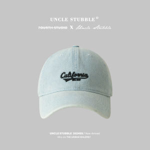 Casual Denim Baseball Cap for Men and Women Street Style Wide Brim Dome Shape Shopping Hat Neutral for All Seasons