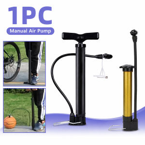 Yitong 1PC Portable Hand Bike Pump Multi Functional Tire Inflator With Foot Stand Suitable For Bicycle Sports Ball Scooter