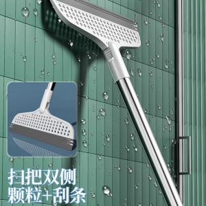 Multi-Functional Magic Broom Silicone Water Scrubber Bathroom Wet And Dry Double-Use Scraper Bathroom Floor Cleaning Tool