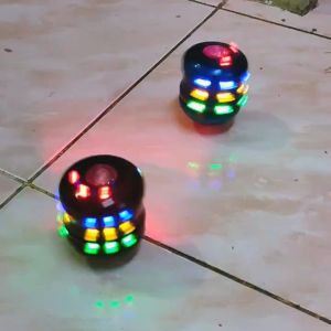 Mainan Gasing Flashing Top Musik dan Lampu BY48
