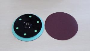 Đế Mài 9 Inch M6 Có Móc Và Vòng Dán Đế Nhựa 215mm Dùng Cho Máy Chà Nhám Tường Khô Quỹ Đạo Lý Tưởng Cho Các Công Việc Kim Loại Bề Mặt Lớn