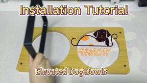 Cat Bowls for Food and Water Lightweight 304 Stainless Steel Dog Bowl with wooden Stand Pet Feeder for Kittens Dogs