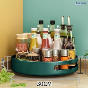 JIAXU | Stainless Steel Rotatable Spice Rack