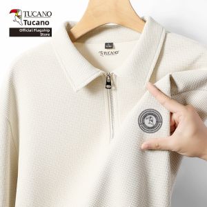 TUCANO | Trendy Half-Zip Collar Hoodie Men Autumn