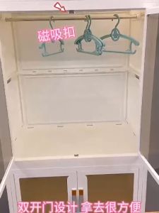 wardrobe Foldable Wardrobe  baby wardrobe   Transparent double door wardrobe cabinet storage /Snacks Storage Cabinet