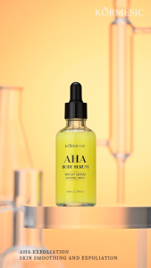 BPOM Kormesic AHA Body Serum 50ml Mencerahkan Menghaluskan & Mengeksfoliasi Kulit Tubuh | Kulit Lembut & Cerah