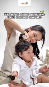 Moell Bubbles Bubbles Everywhere Shampoo / Shampoo Baby 185 ml / Shampo bayi / natural organic/ SLS free / Alkohol Free / Essensial Oil